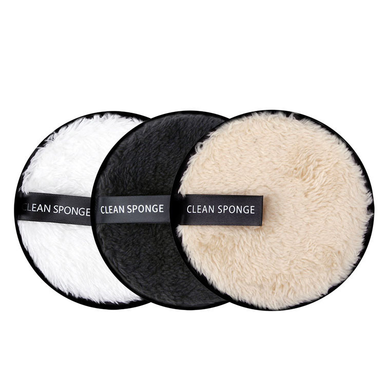 Reusable Microfiber Makeup Remover Sponge Facial Cleansing Pad Cosmetic Powder Puff