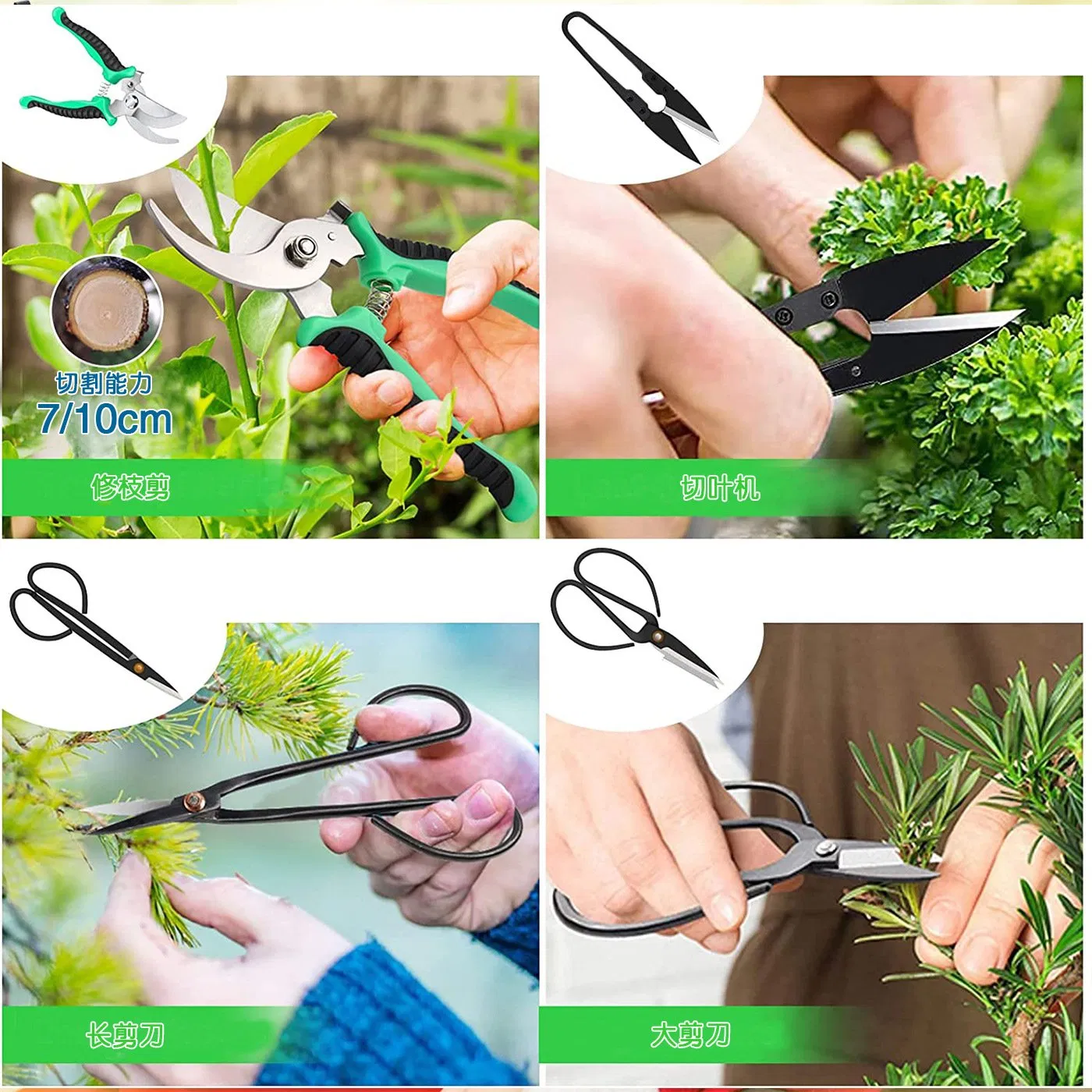 New Succulent Pruning Weeding Gardening Scissors Gloves Line Multifunctional Potting Garden Tool Set