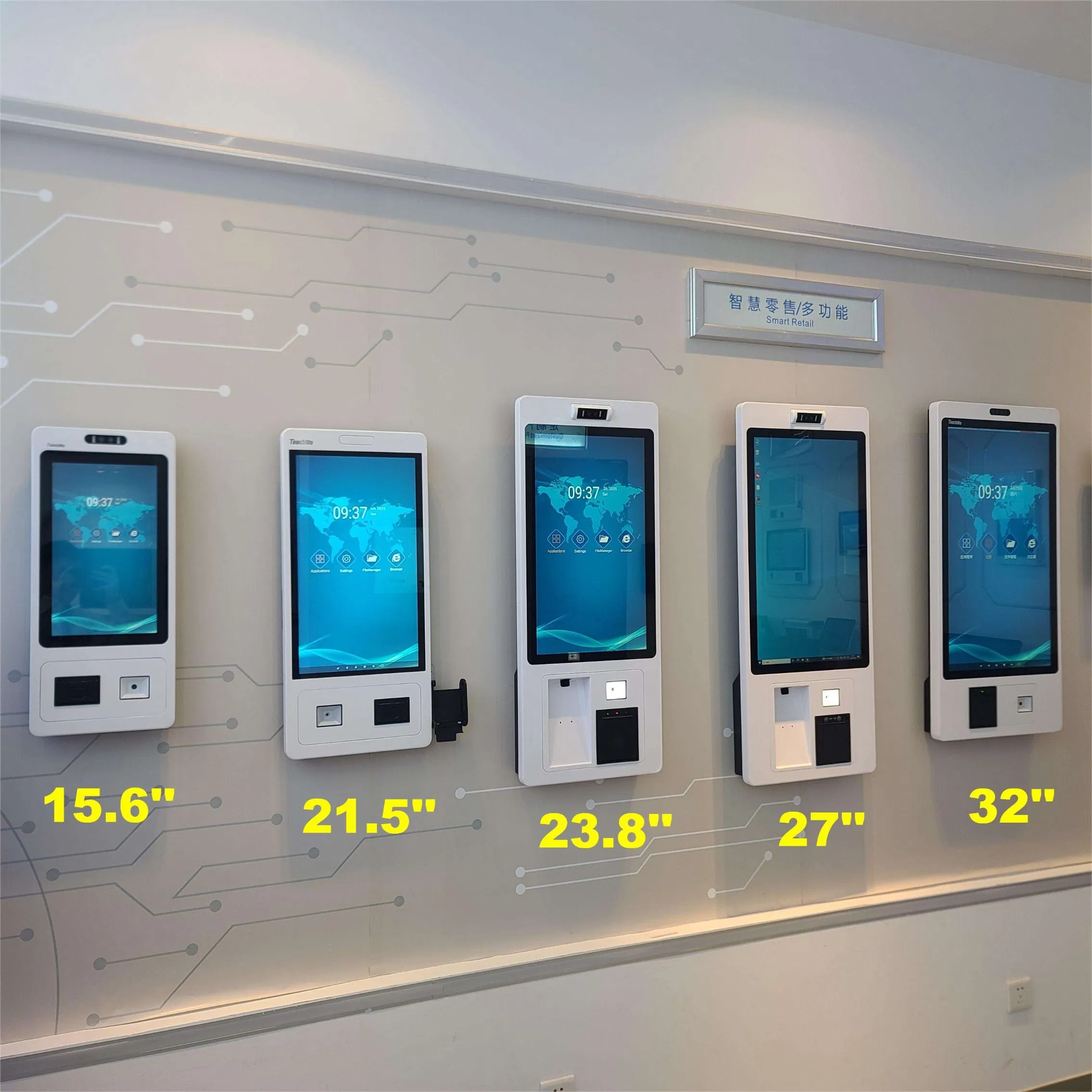 15.6 21.5 23.8 27 32 Inch Self Service Payment Kiosk