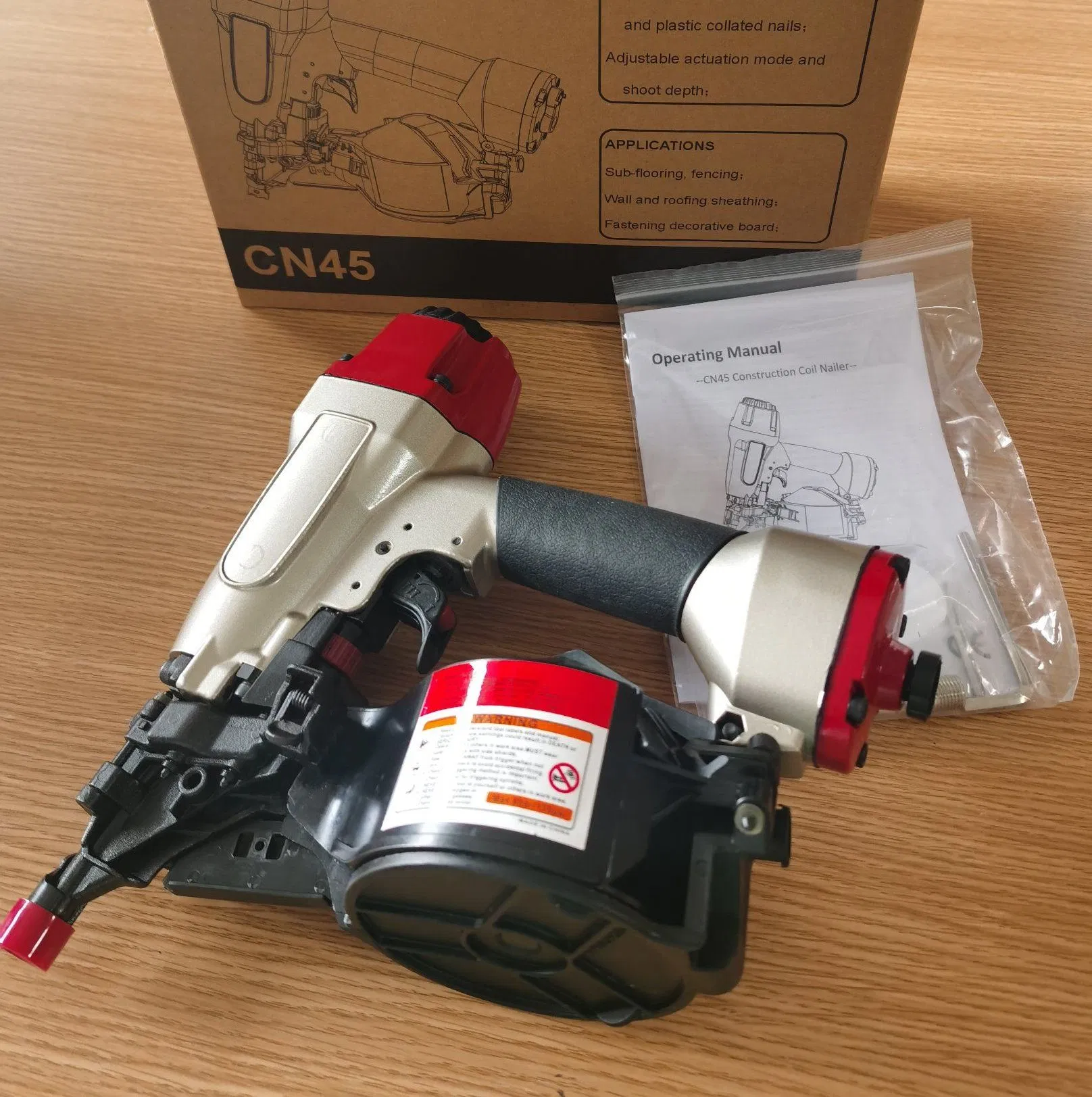 Пневматический гвоздезабивной пистолет CN45 для витых гвоздей