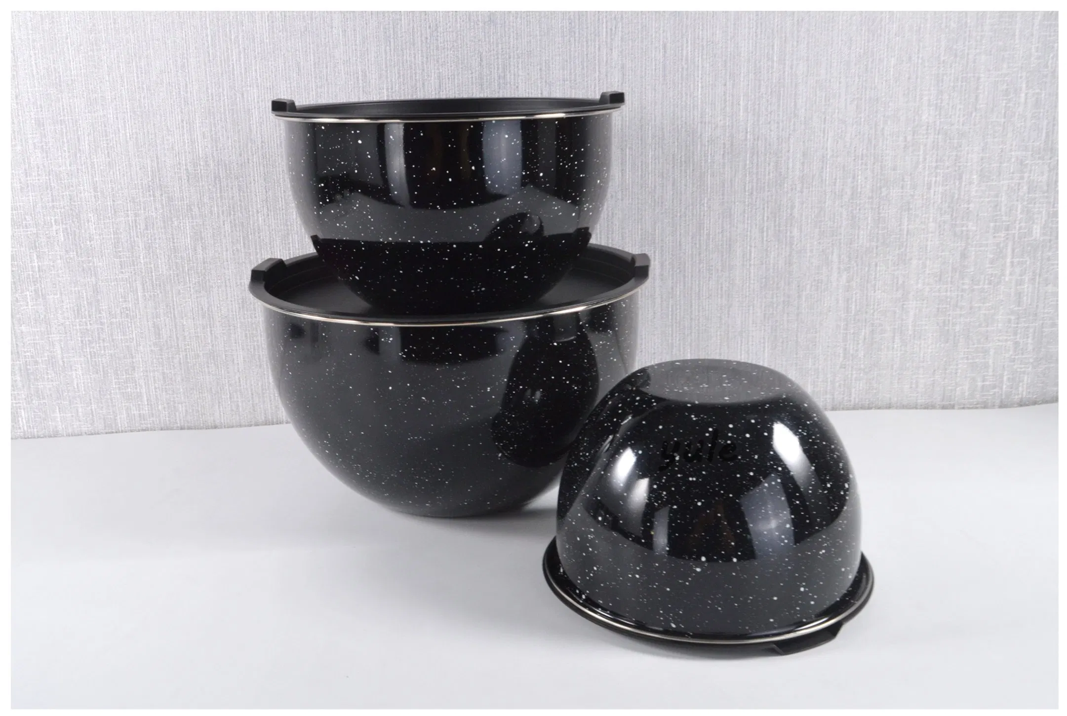 High Quality Stainless Steel Salad Mixing Bowl Sets with PE Lid