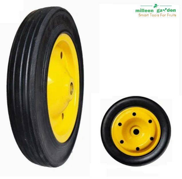 New Rim Solid Rubber Wheel Manufacturers Wholesale High Quality Wheelbarrow Mower Tire 330 mm