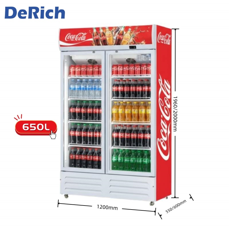 Холодильник для напитков Derich Supermarket с 2 стеклянными дверями