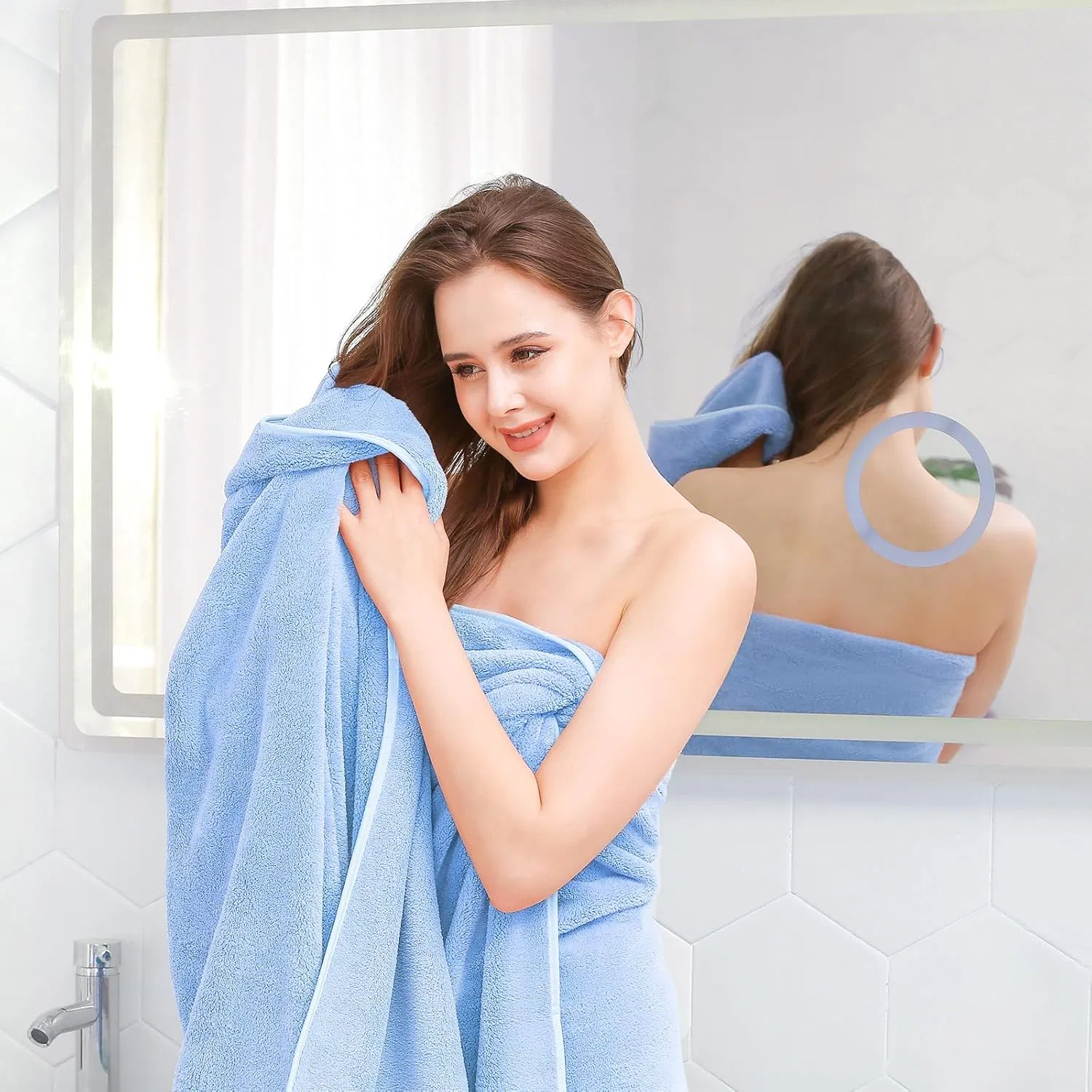 Brighthomey Microfiber Coral Fleece Baby Face Towels Absorbent Wash Cloths