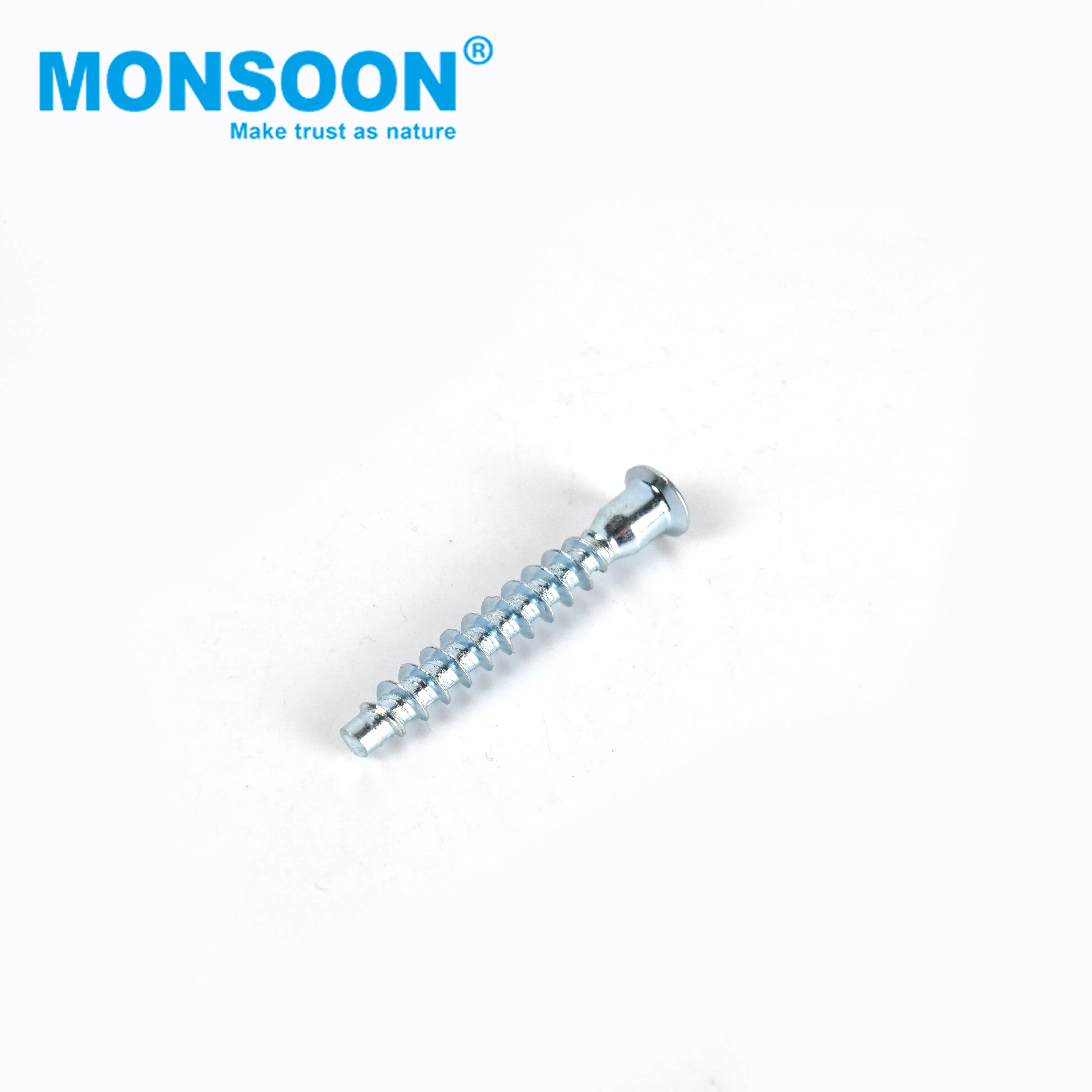 Furniture Standard Inner Wood Metal Board Fastener Blue Zinc Plated Pozi Drive Countersunk Hexagonal Socket Wooden Confirmat Screw