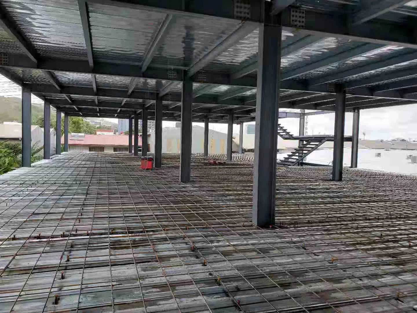 2 Floor Prefabricated Steel Structure Hanger for Workshop