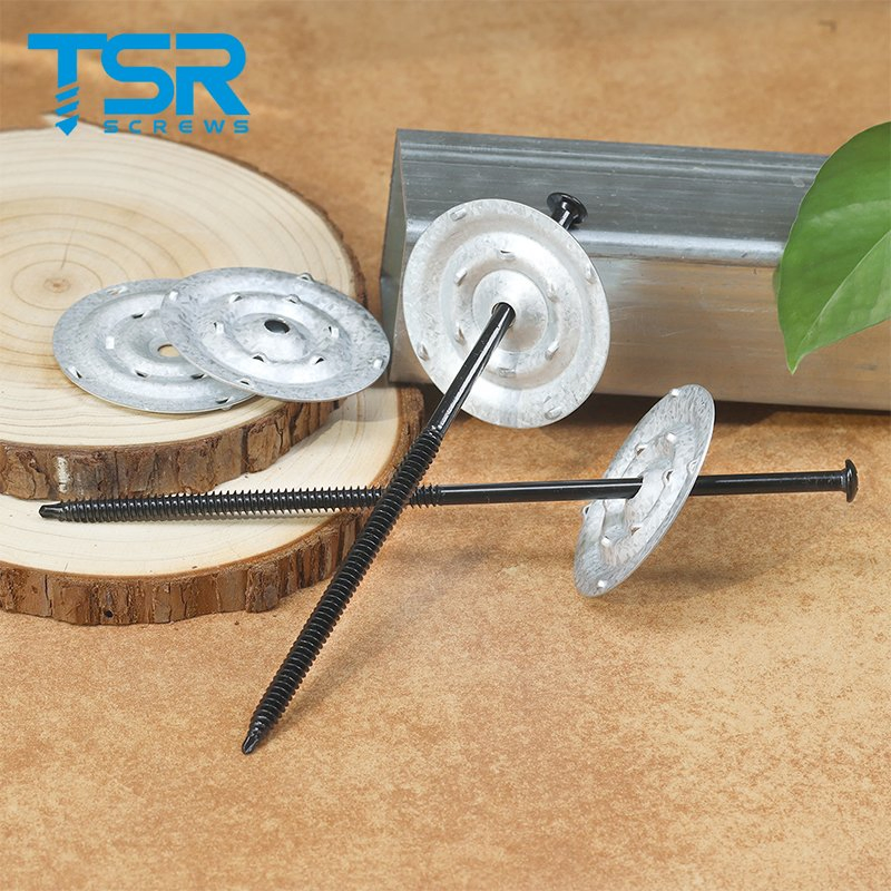 TSR/Tsingri AZ-55 Galvalume Steel Barbed Sheet Metal Seam Plates for Insulation & Membrane Screws