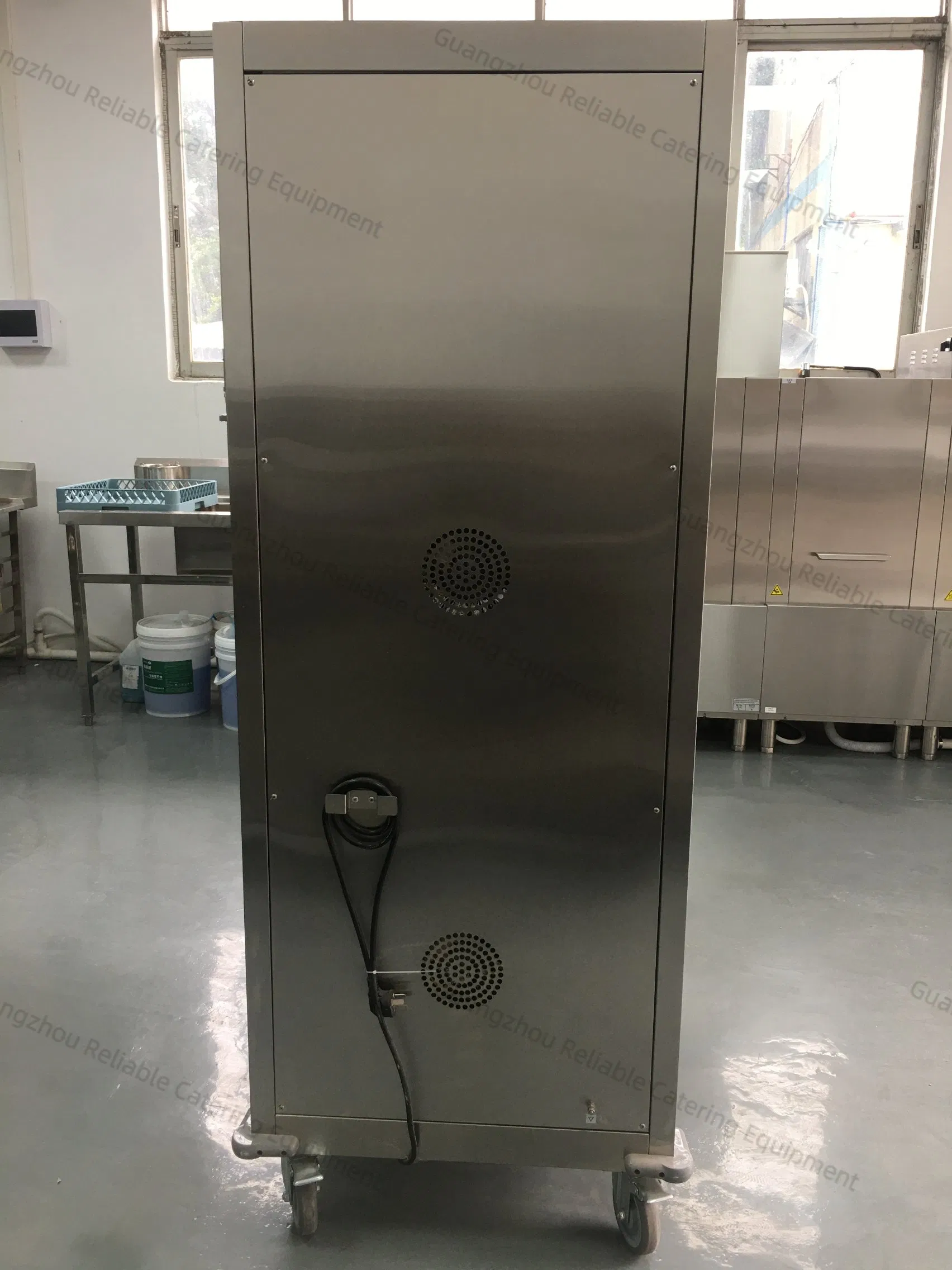 Commercial Mobile Food Warmer Cart Dual Door Temperature Control System with All-Day Holding Kitchen Trolley