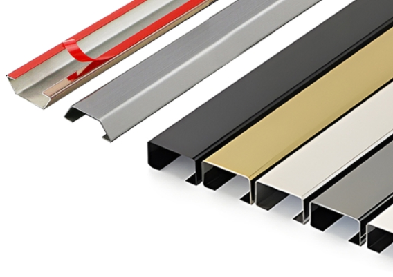 25*50*25 Self-Adhesive Stainless Steel Cable Trunking for Wire Organization Tile Strip Trim