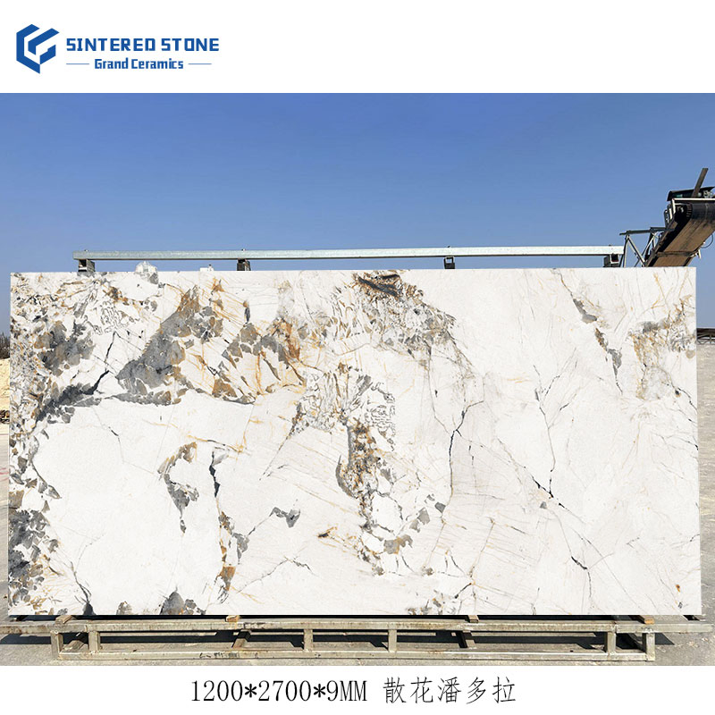 1200X2700mm High Quality Artificial Luxury Stone 9mm Thickness Sintered Stone Slabs Porcelain Floor Tile for Living Room Wall