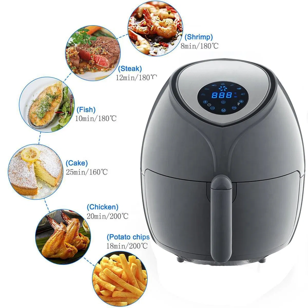 Invo Pizza Oven Home Deep Fryer Without Oil Digital Machine for Home Use