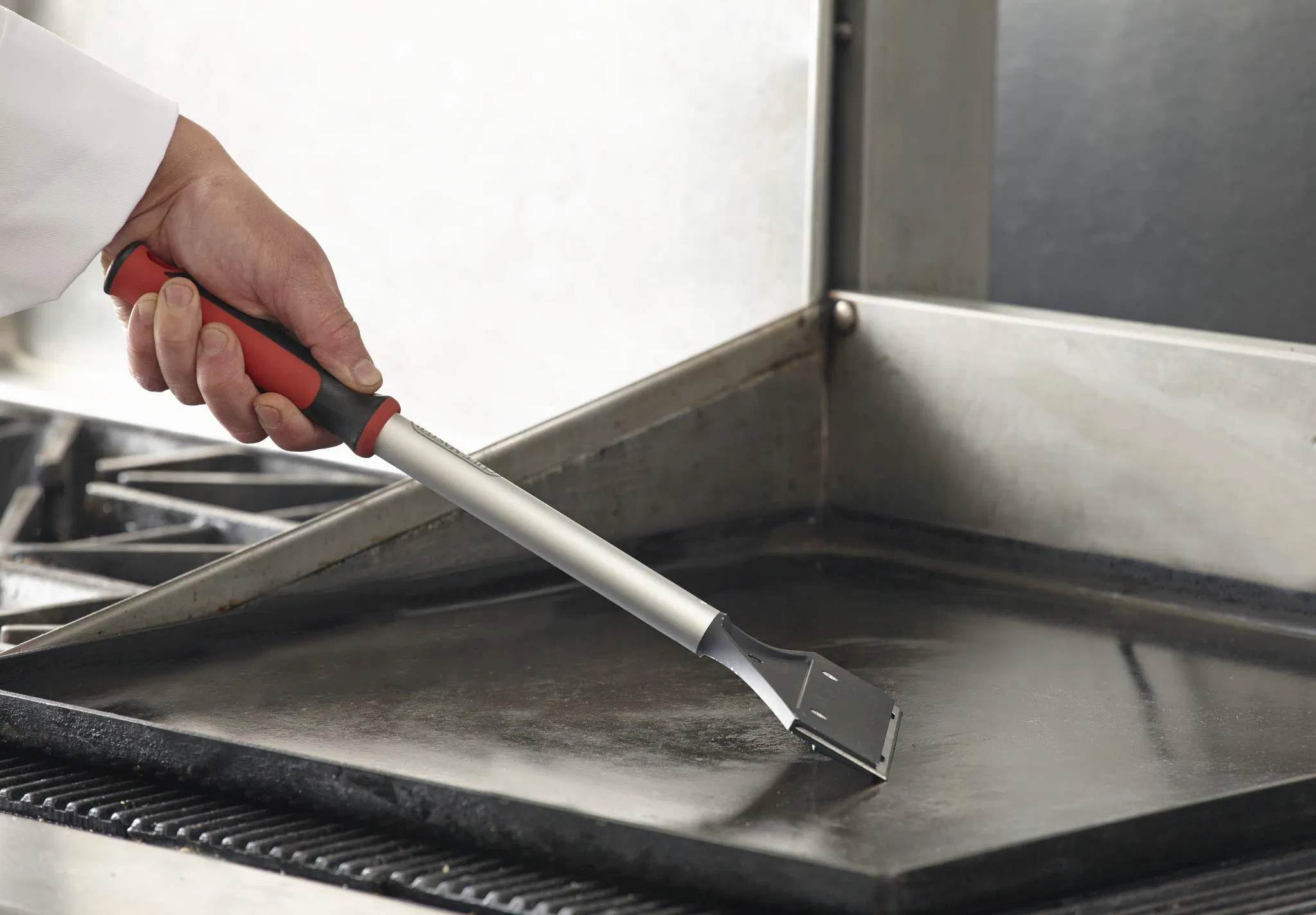 Heavy Duty Cleaning Sharpened Scraping Blade Better Cleaning Extra Length Griddle Scraper