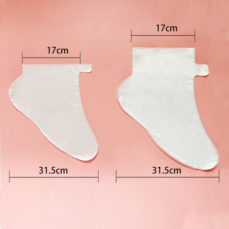 Transparent PE Plastic Waterproof Machine-Made Foot Cover for Trying Shoes with  ISO