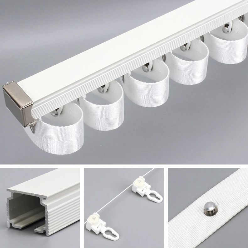 Vikson Fold Rails Wave Curtain Tracks Ripple Fold Curtain Track Ripple Fold Sheer Curtains