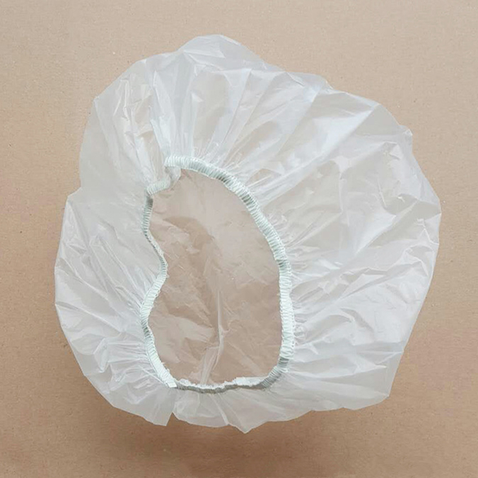 Disposable Waterproof Multicolor Shower Cap/ Biodegradable Folding Bath Cap Beauty