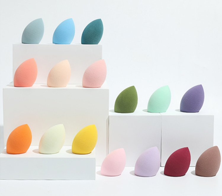 Custom Logo Soft Tear Drop Latex Free Makeup Applicator Sponge 3D Blender Beauty Cosmetic Face Makeup Sponge