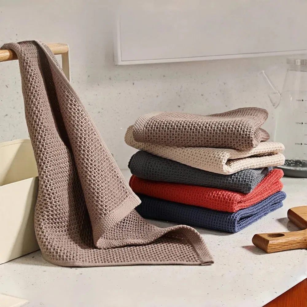 Wholesale Waffle Weave Cotton Custom Kitchen Towel Kitchen Towel Manufacturer Dish Towels