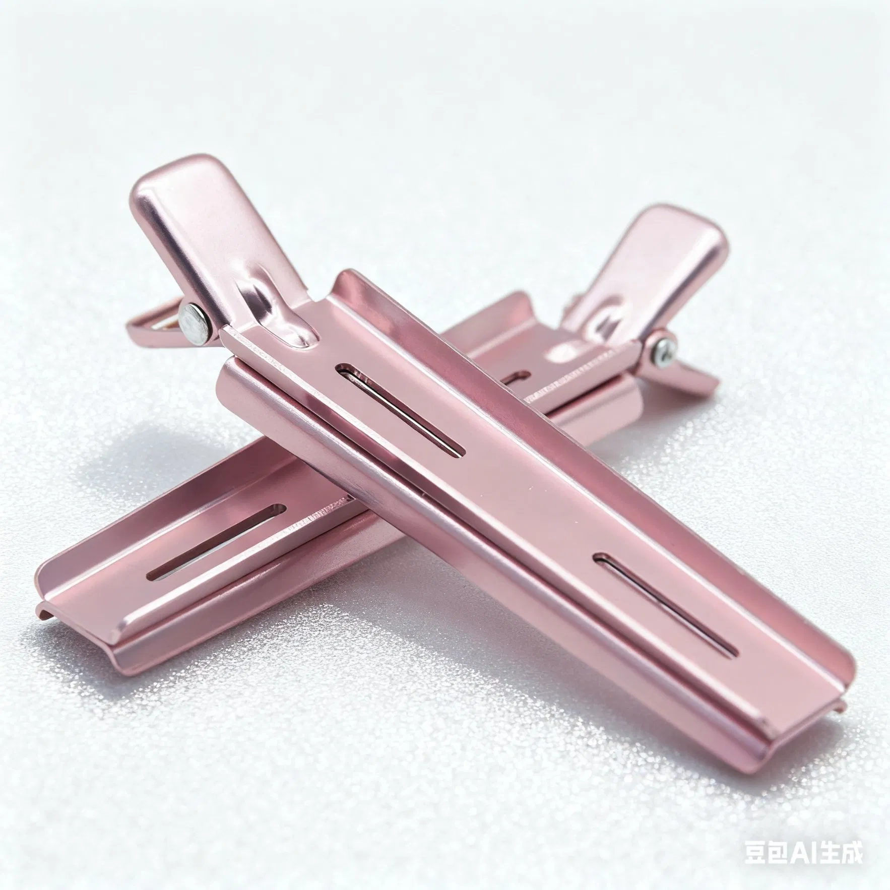 Алюминиевые зажимы для волос Rose Gold, 10 см