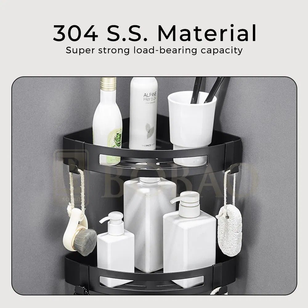 Bathroom Accessories S. S. 304 Body Multifuction Basket Shelves