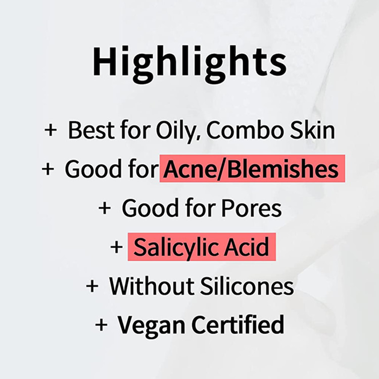 OEM Vegan Skincare Anti Trouble Bubble Cleanser with Salicylic Acid for Acne