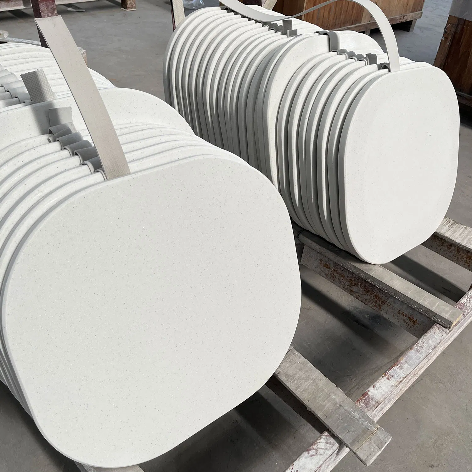 China Factory High Quality Artificial Marble Slab Pure White Quartz Stone for Countertop