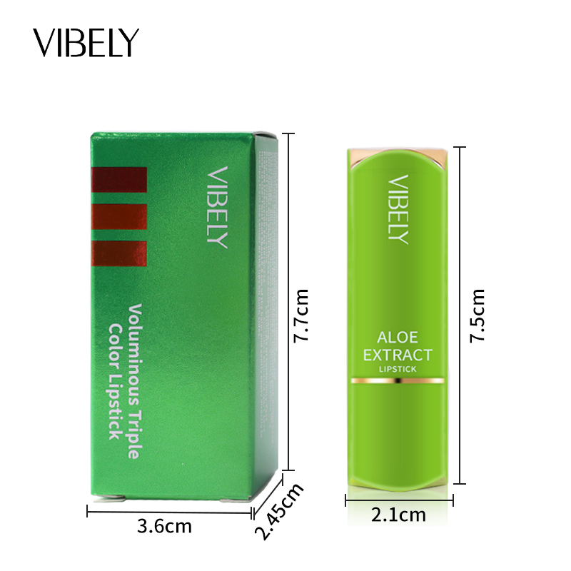 Beauty Makeup Multi-Color 3-in-1 Lipstick High Pigment Waterproof Matte Velvet Ladies Lipstick