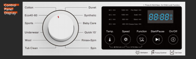 Newest Design Full Automatic Front Loader Washing Machine