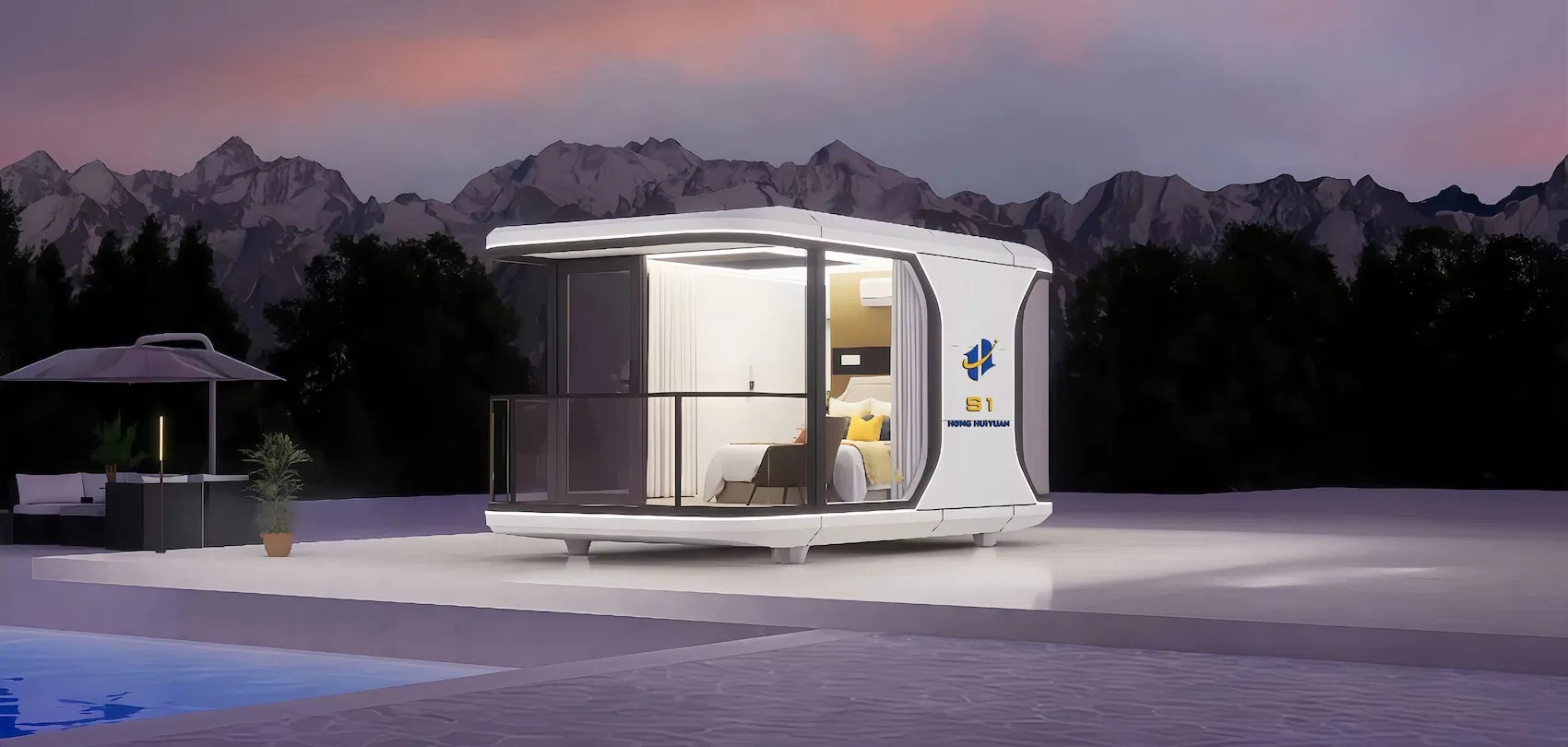 Durable PVC Material Capsule House for Disaster Relief Housing Meets Efficient Comfortable