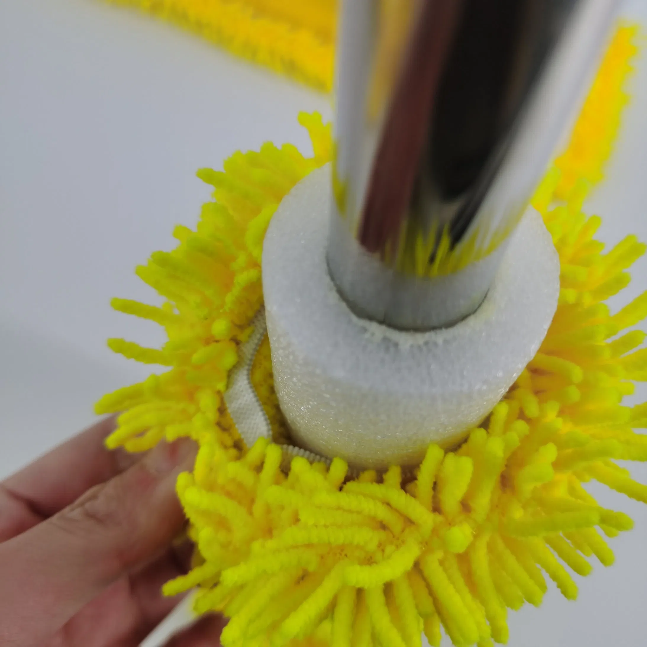 Telescopic Retractable Household Cleaning Chenille Head Changeable Microfiber Duster