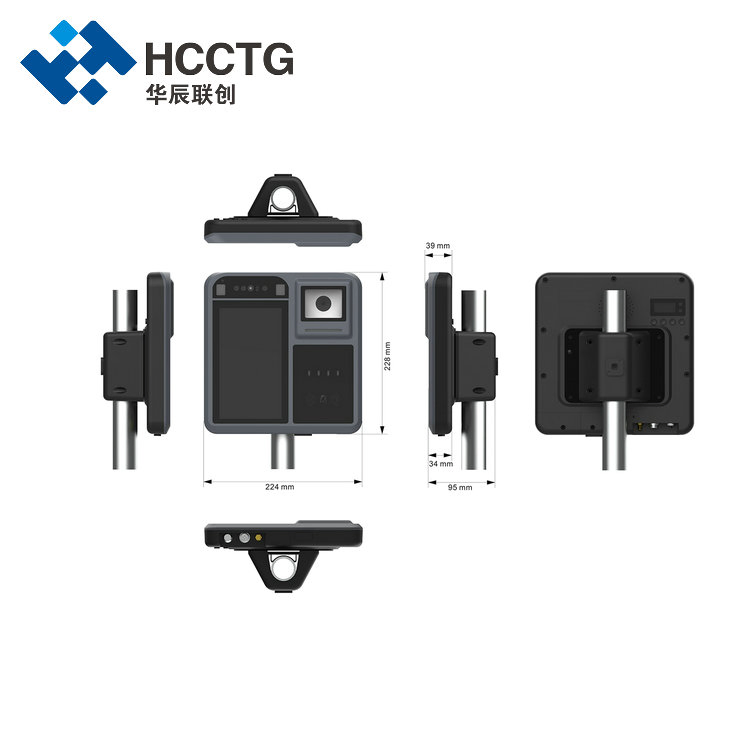 EMV L1 and L2 Linux NFC Card Reader Qr Code Barcode Scanner Bus Transportation Validatorp18-Q