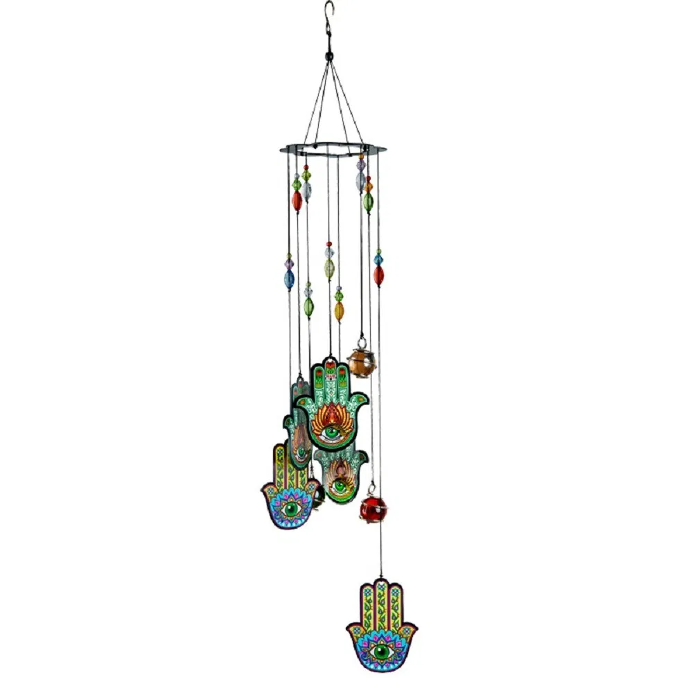 Outdoor Ornament Alloy Indian Pattern Hanging Wind Chime Decoration Ci18088