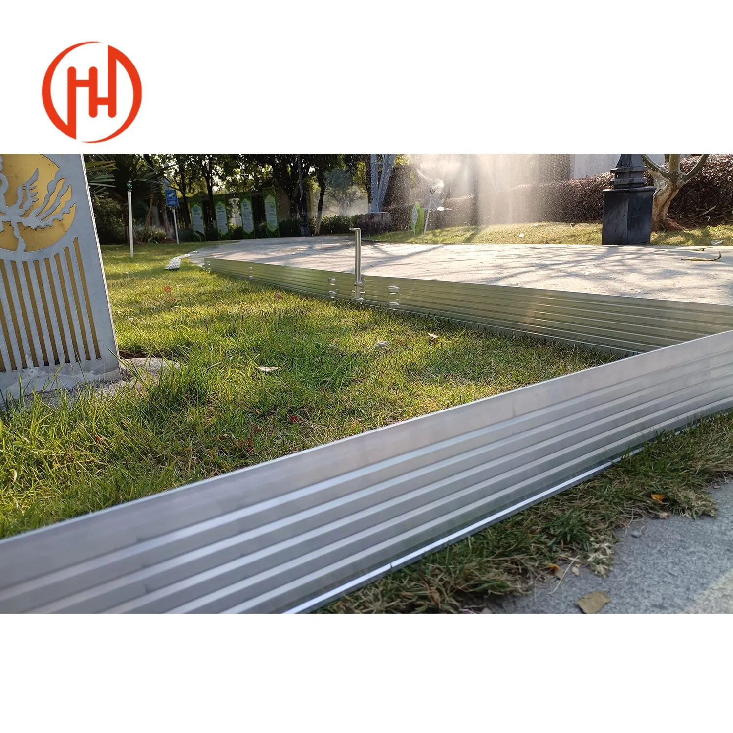 Grass Stone Separation Metal Edging Border Bendable Aluminum Landscape Edging for Garden Fence