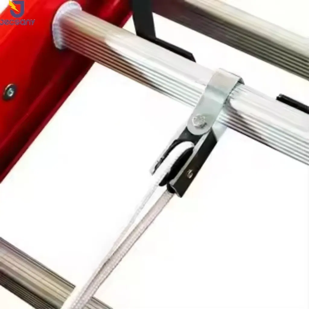 Electric Insulating Double Sided Multipurpose Electricians Foldable Fiberglass Ladders Extension Ladder