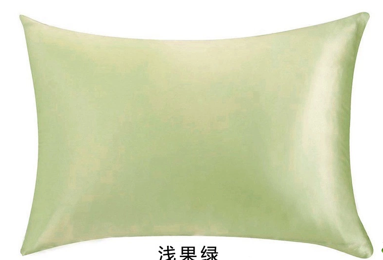 Popular, Soft and Comfortable Customized 100% Mulberry Silk Pillowcase with Hidden Zipper, Queen Size Brown Color