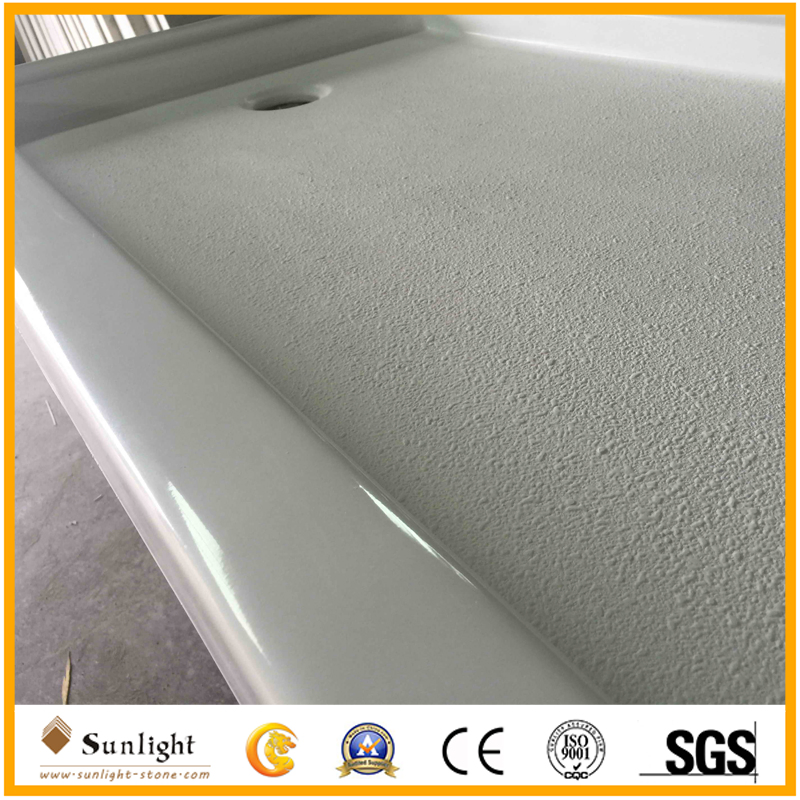 36X36 Artificial Cultured Marble Solid Surface Stone Shower Pan Base for Hotel