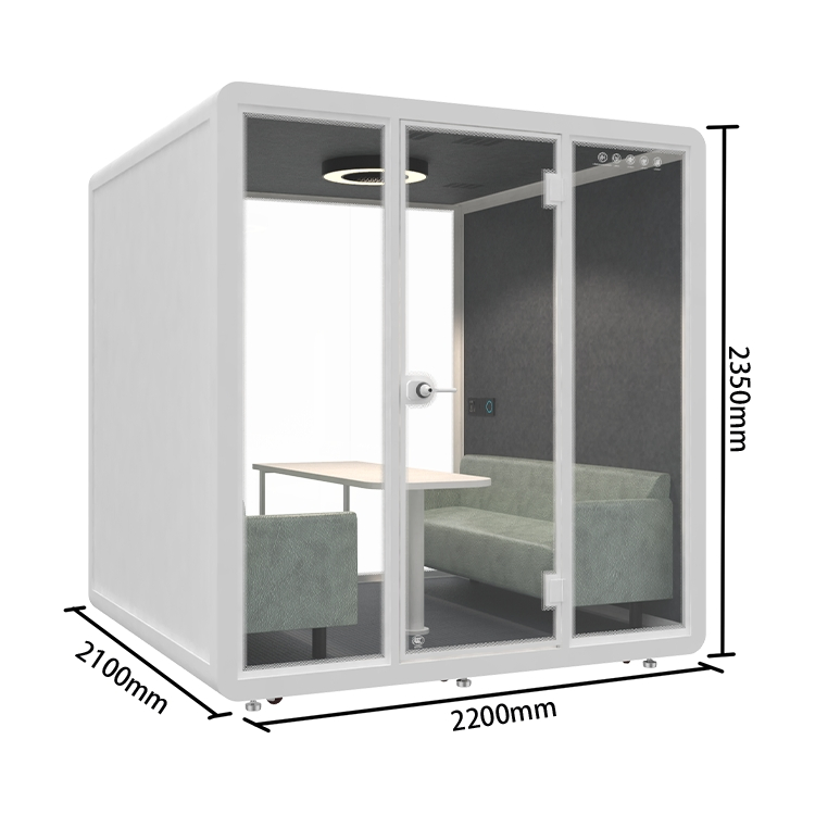 Silence Soundproof Office Pod with High Density Acoustic Panels and Sealed Sound Insulation Structure