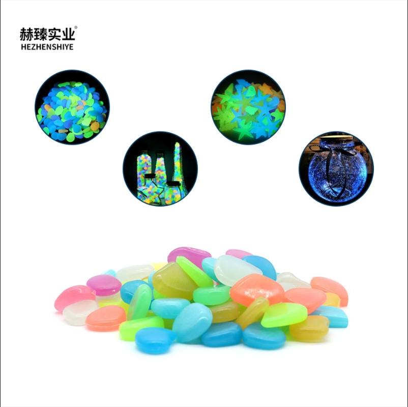 Glowing Stone Landscape Paving Starlight Runway Fluorescent Stone Decorative Flooring Aggregate