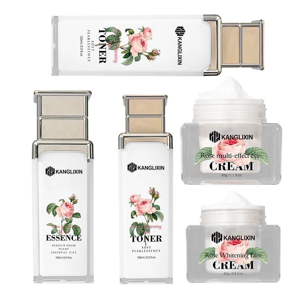 Hot Selling Skin Care Organic Skin Care Products OEM Private Label Rose Essence Skin Care Set