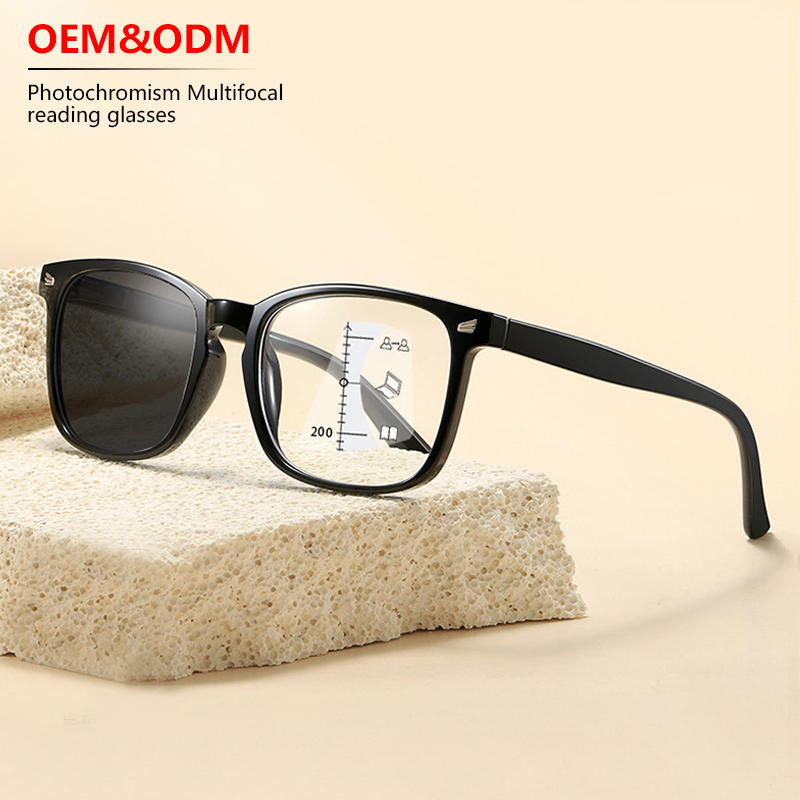 New Eyeglasses PC Multi-Focal Work Both Near and Far Automatic Zoom Photochromism Men Women Anti Blue Light Reading Glasses