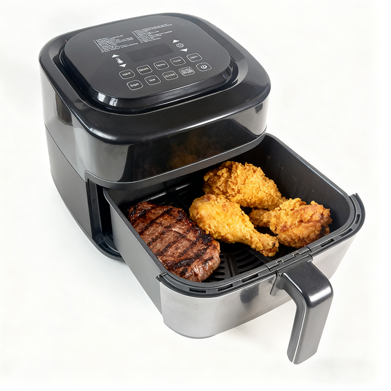Hi-Fry Technology Compact Oil Free Fryer Touchscreen Controls Airfryer for Quick Easy Meals and Extra Crisp