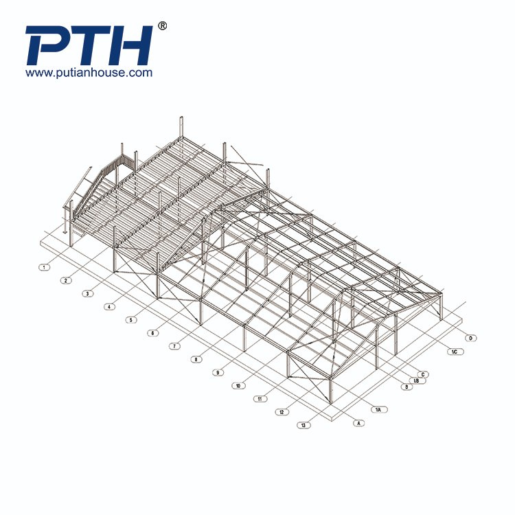 New Design Prefab Steel Frames House for Warehouse/Factory/Garage