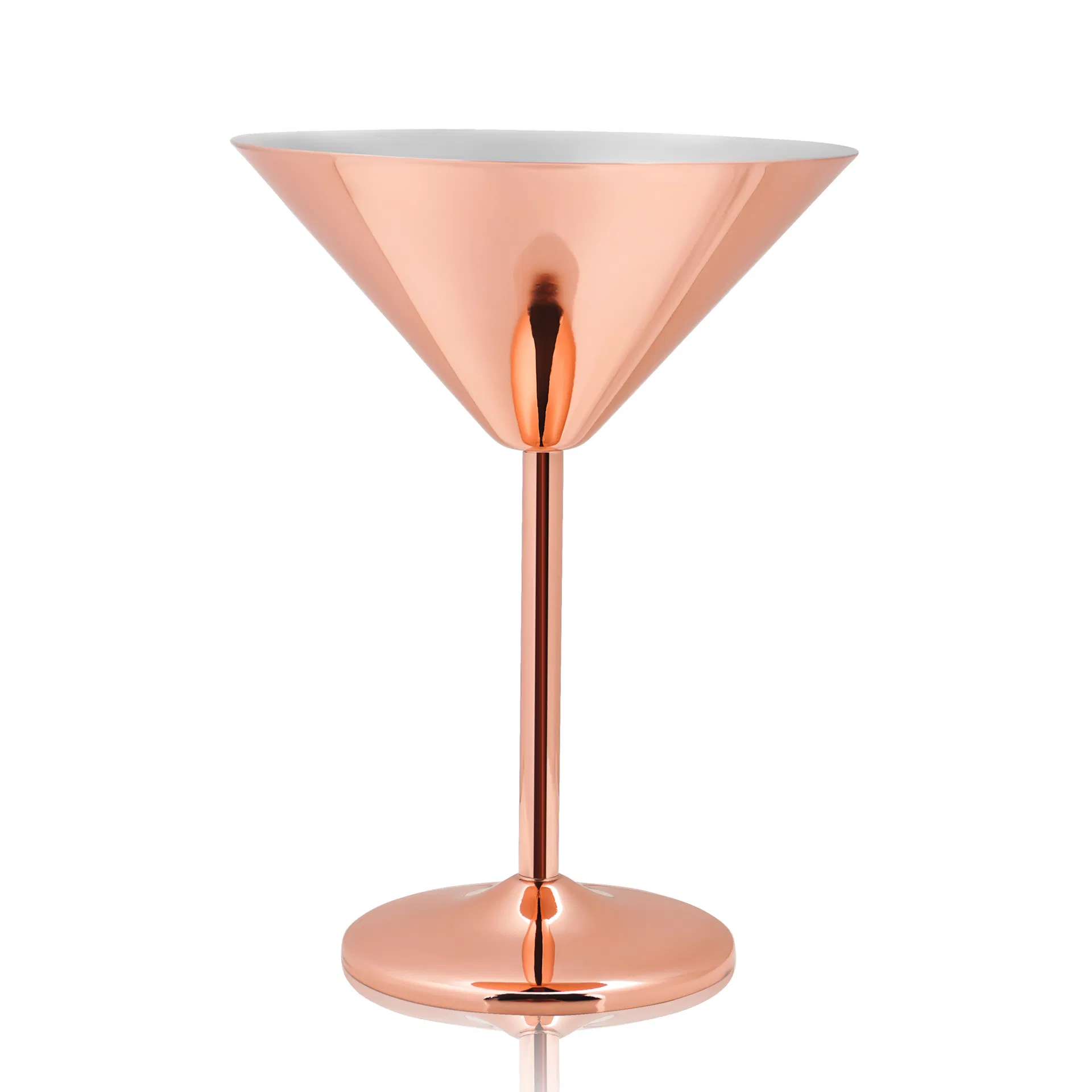 Стальные бокалы для коктейлей Мартини, 250 мл