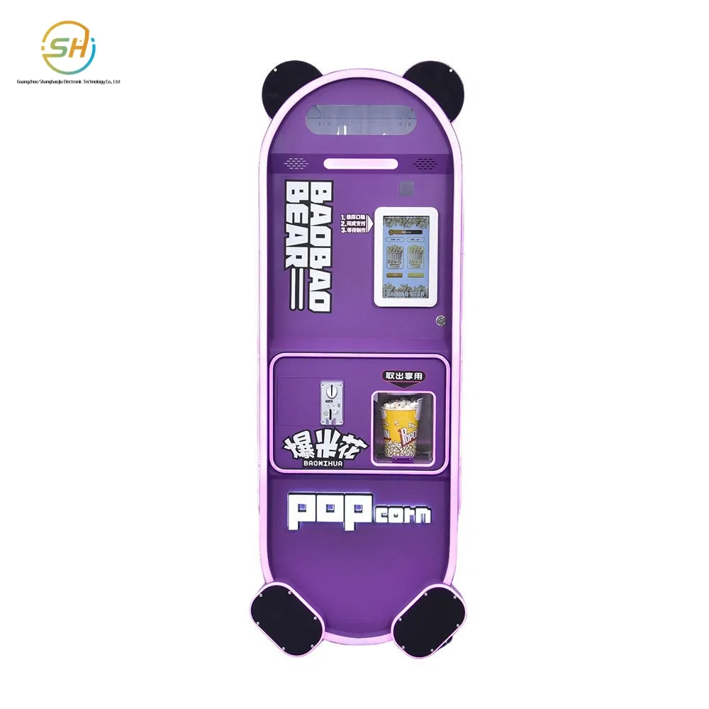 24-Hour Automatic Unmanned Popcorn Vending Machine for Fresh Snacks Dispenser Vending Machines