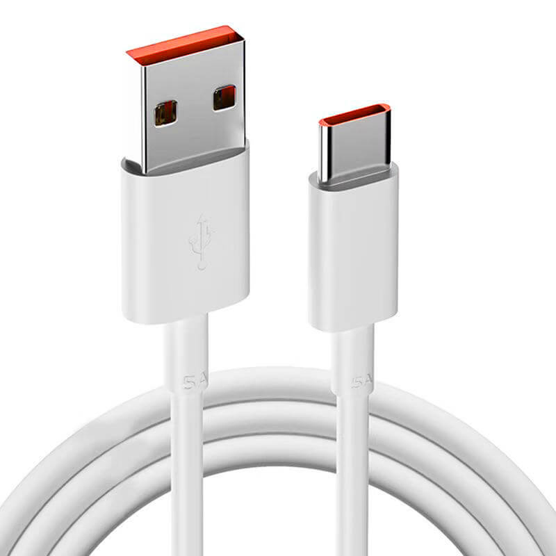 Кабель USB-A на USB-C 6A, 1 метр, быстрая зарядка