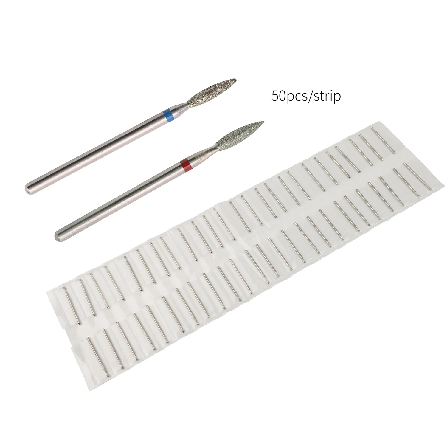 Flame Shape Cuticle Clearning Russian Dry Manicure Diamond Nail Drill Bits