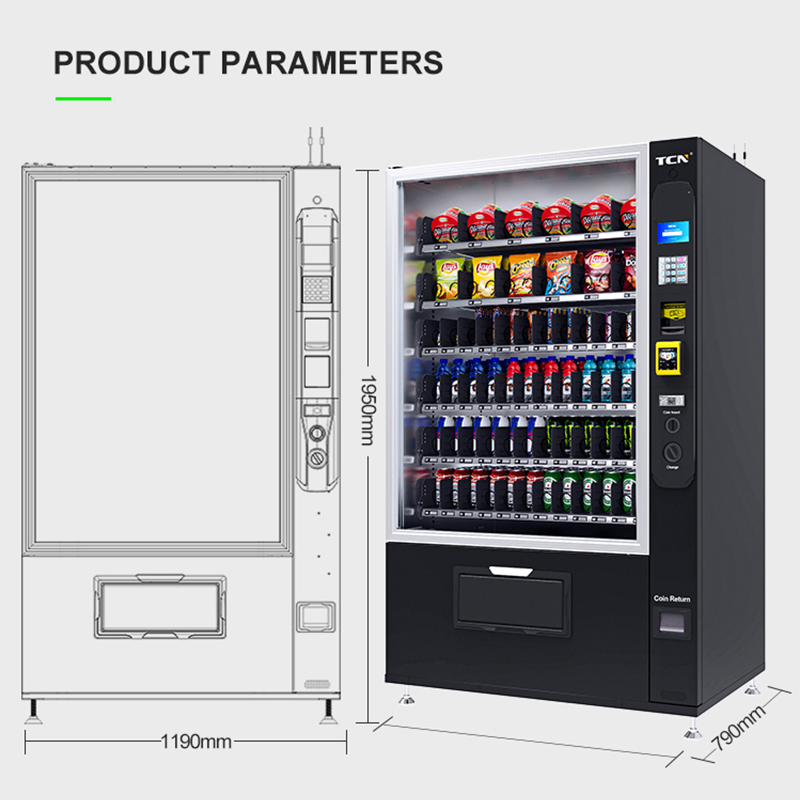 Tcn Snack and Cold Drink Vending Machine for Health Beverage Vending