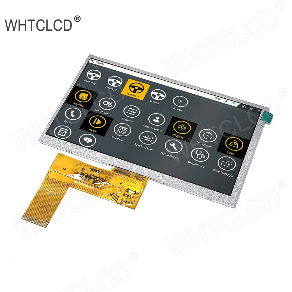 Durable Surface ≥6h Hardness 800X480 Resolution LCD Display for Robots