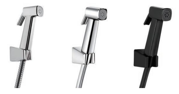 Смеситель для биде с гибким шлангом и держателем