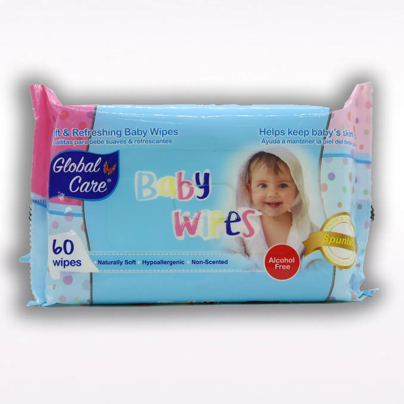 Private Label Baby Biodegradable Wipe Alcohol Free Baby Wet Wipe Antibacterial Tissue Factory Price
