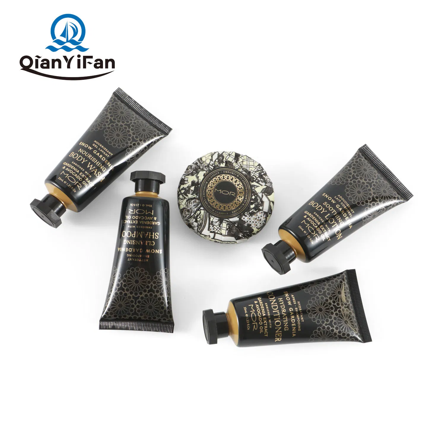 Wholesale Luxury Hotel Supplies Body Lotion Shower Gel Hair Conditioner Shampoo Body Soap Toiletries Set